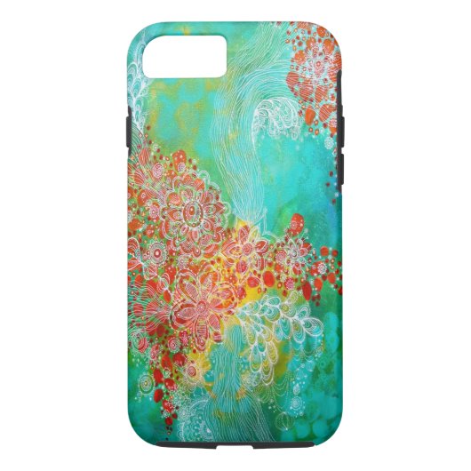 カスタムなiPhone 7の場合の堅い場合-ささやき Case-Mate iPhoneケース (裏面)