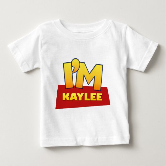 カスタムなKAYLEEの喜劇的なロゴのワイシャツ ベビーTシャツ (正面)