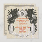 カスタムなMoorishの水ぎせるのラウンジのパーティー- 招待状 (正面/裏面)