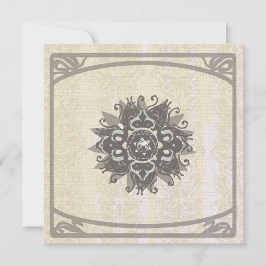 カスタムなMoorishの水ぎせるのラウンジのパーティー- 招待状 (裏面)