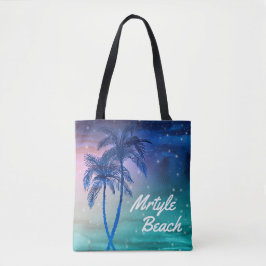カスタムなMrytleのビーチのトートバック|のヤシの木 トートバッグ