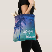 カスタムなMrytleのビーチのトートバック|のヤシの木 トートバッグ (クローズアップ)