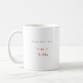 カスタムなooxxooXoXXx コーヒーマグカップ