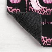 カスタムなPurfumeのピンクのジャガーの小剣及びボトル マウスパッド (コーナー)