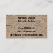 カスタムなRoadingの店の名刺を離れて 名刺 (裏面)