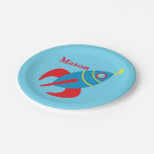 カスタムなRocketship ペーパープレート (アングル)