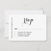 カスタムなRSVPカード 出欠カード (正面)