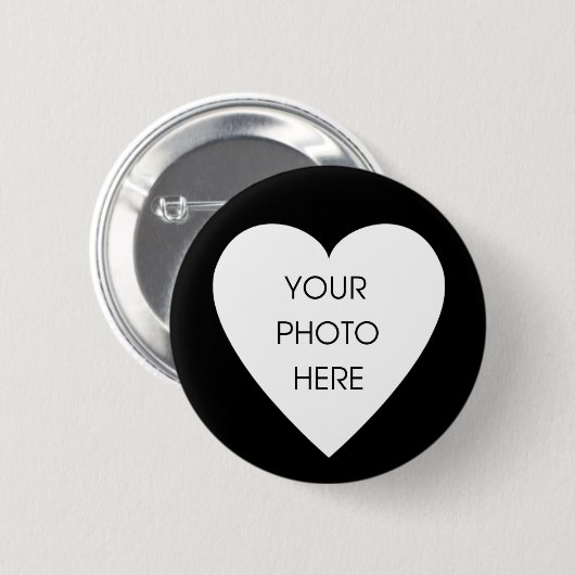 カスタムなScribbleprintのハートのボーダー… -カスタマイズ 缶バッジ (正面&裏面)