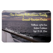 カスタムなStateroomのドアのマーカーの上の朝 マグネット (横)