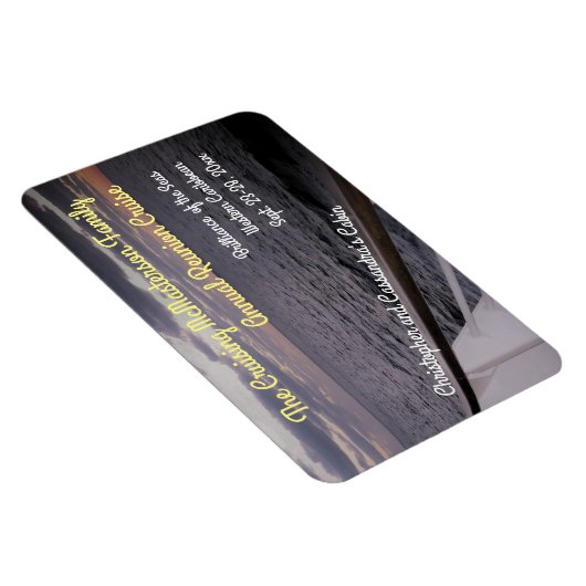 カスタムなStateroomのドアのマーカーの上の朝 マグネット (右側)