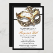 カスタムなSweet sixteenの仮面舞踏会の招待状 招待状 (正面/裏面)