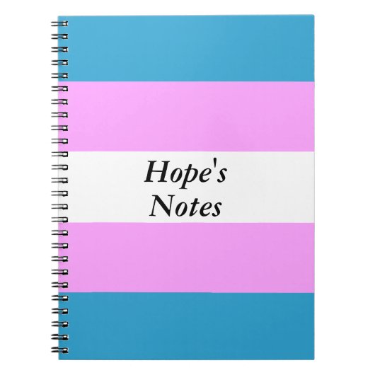 カスタムなTRANSの旗 ノートブック (正面)