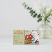 カスタムなWestie犬/ペット店の名刺 名刺 (スタンド正面)