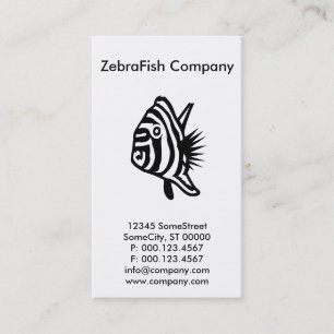 カスタムなzebrafishの会社 名刺