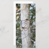 カスタムによって切り分けられる樺の木のしおり プログラム (正面/裏面)