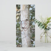 カスタムによって切り分けられる樺の木のしおり プログラム (スタンド正面)