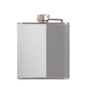 カスタムによって刻まれる名前のフェイクな銀製の覆い フラスク (裏面)