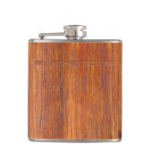 カスタムによって刻まれる名前の木製の一見 フラスク (正面)