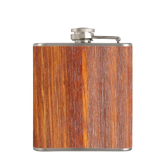 カスタムによって刻まれる名前の木製の一見 フラスク (裏面)