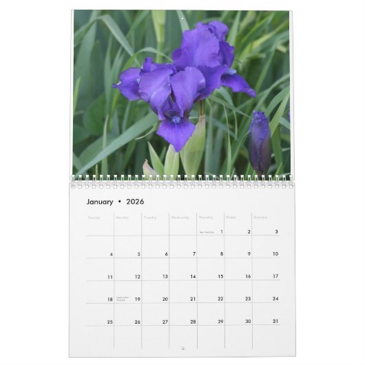 カスタムによって印刷されるカレンダー カレンダー (1月 2026)