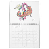 カスタムによって印刷されるカレンダー カレンダー (2月 2026)