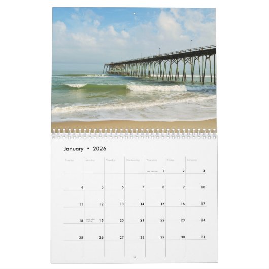 カスタムによって印刷されるカレンダー カレンダー (1月 2026)