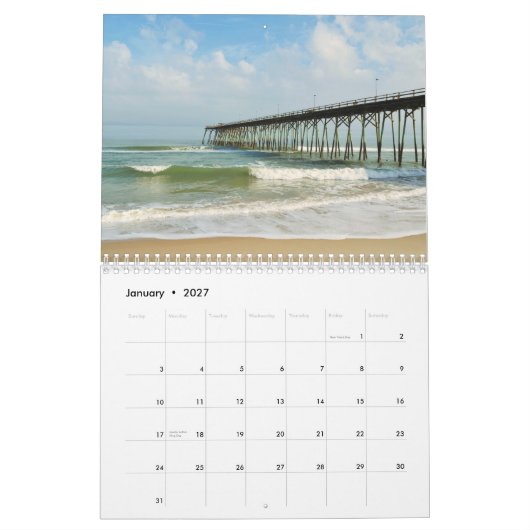 カスタムによって印刷されるカレンダー カレンダー (1月 2027)