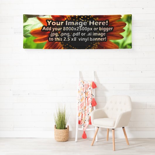 カスタムによって印刷されるビニールのフルカラーの印刷広く8' 横断幕 (インサイチュ)