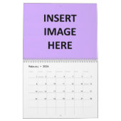 カスタムによって印刷される月例カレンダーのテンプレート カレンダー (2月 2026)