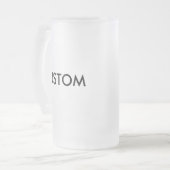 カスタムによって曇らされるビールガラス16ozのマグ フロストグラスビールジョッキ (正面左)