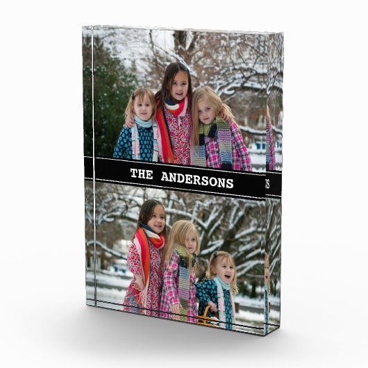 カスタムによって示されるBlack 2写真のコラージュの写真のブロック フォトブロック (右)