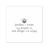 カスタムのまわりに自己インク差出人住所スタンプ セルフインキングスタンプ (デザイン)