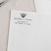 カスタムのまわりに自己インク差出人住所スタンプ セルフインキングスタンプ