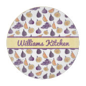 カスタムのイチジクとブドウ カッティングボード (正面)