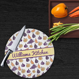 カスタムのイチジクとブドウ カッティングボード