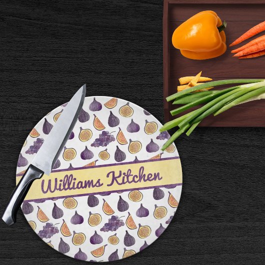 カスタムのイチジクとブドウ カッティングボード