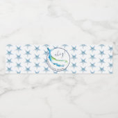 カスタムのウォーターボトルラベルブルークジラ ペットボトルラベル (シングルラベル)