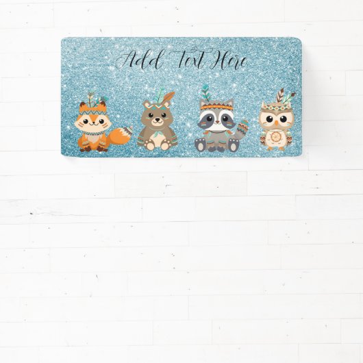 カスタムのウッドランドアニマルズバナー 横断幕 (インサイチュ)