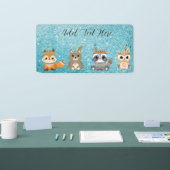 カスタムのウッドランドアニマルズバナー 横断幕 (トレードショー)