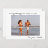 カスタムのカジュアル写ミニマル真・脚本 シーズンカード (正面/裏面)