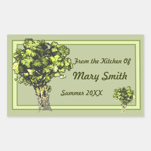 カスタムのキャニングとジャリングのラベル 長方形シール (正面)