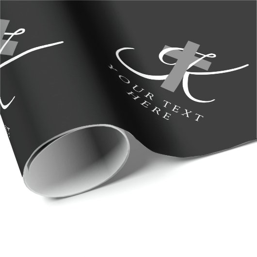 カスタムのキリスト教十字信仰の象徴 ラッピングペーパー (ロールコーナー)