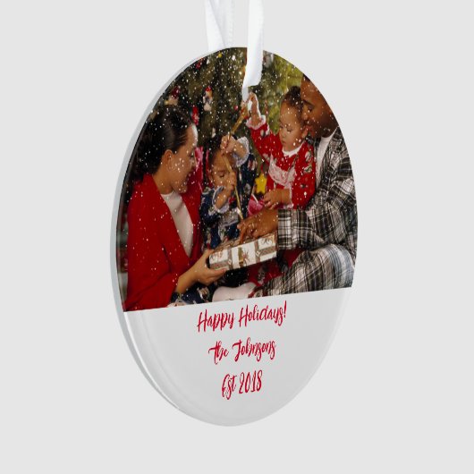 カスタムのクリスマス装飾品 オーナメント (正面)