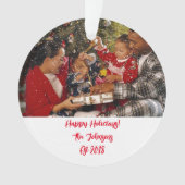 カスタムのクリスマス装飾品 オーナメント (正面)