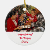 カスタムのクリスマス装飾品 セラミックオーナメント (正面)