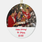 カスタムのクリスマス装飾品 セラミックオーナメント (左)