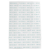 カスタムのクロシェのグラフ ミディアムペーパーバッグ (裏面)