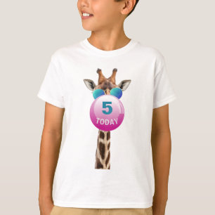 カスタムのクールなキリンおよびBubblegum Tシャツ