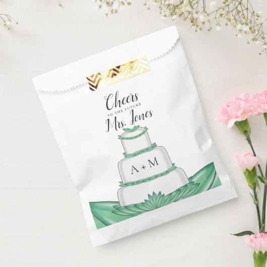 カスタムのケ結婚ーキのバッグ フェイバーバッグ (封をした状態)