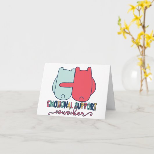 カスタムのサポート作業ベスティテディベア カード (黄色い花)